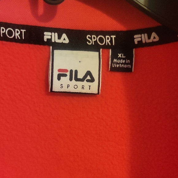 Fila Sport SzXL Women's Bright Pink Quilted Vest pockets - Picture 2 of 5